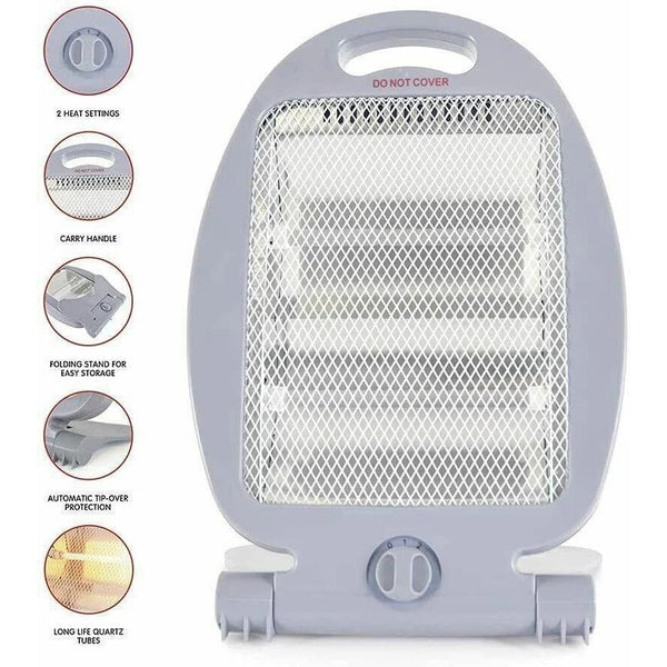 Portable 800W Quartz Heater - Mega Cart