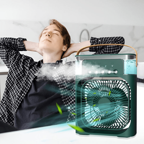 Portable Air Cooler Fan with 7 LED Colours - Mega Cart