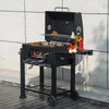 Portable Charcoal BBQ Grill Trolley - Mega Cart