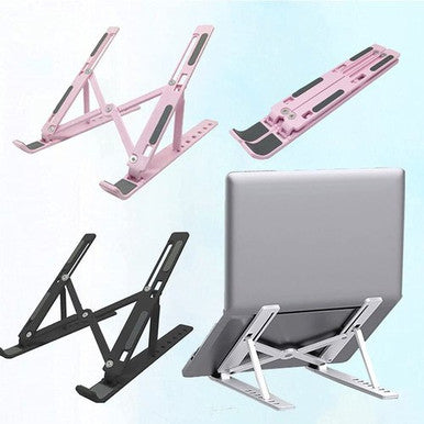 Portable Foldable Laptop & Tablet Stand - Multi-Angle Adjustable - Mega Cart