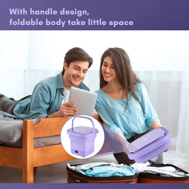 Portable Folding Washing Machine for Apartments, Dorms, and Travel - Mega Cart