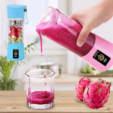 Portable USB Rechargeable Juicer Blender - 380ml Travel Size - Mega Cart