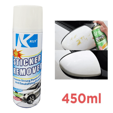 Powerful Car Sticker Remover Spray - 450ml Adhesive Cleaner - Mega Cart