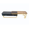 PrimeNest Amira TV Stand - Stylish Glass & Storage Drawers - Mega Cart