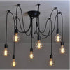 PrimeNest Black Elegance 8-Cord Chandelier - Elegant Lighting Fixture - Mega Cart