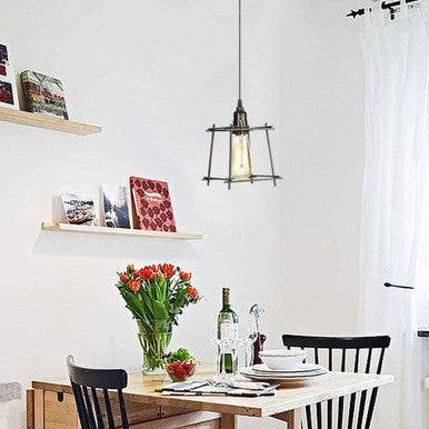 PrimeNest Black Metal Geometric Pendant Light - Mega Cart