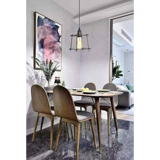 PrimeNest Black Metal Geometric Pendant Light - Mega Cart