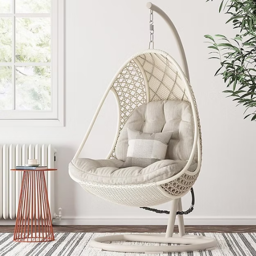PrimeNest - Boho Chic Hanging Egg Chair with Stand - Mega Cart