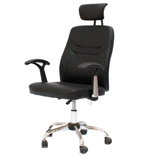PrimeNest - Contemporary Design PU Leather Office Arm Chair - Mega Cart