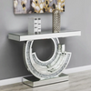 PrimeNest - Crushed Diamond Luxe Console & Mirror Set - Mega Cart