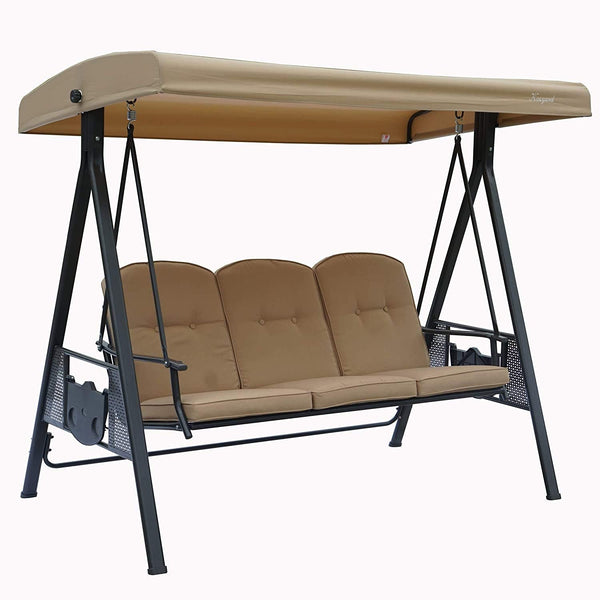PrimeNest - Deluxe 3-Seater Outdoor Swing Hammock - Mega Cart