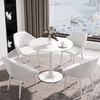 PrimeNest - Ebony Round Dining Table - Mega Cart