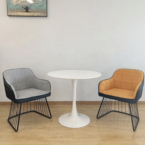 PrimeNest - Ebony Round Dining Table - Mega Cart