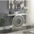 PrimeNest - Glam Teardrop Console Table - Mirrored Finish with Crystals - Mega Cart