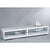PrimeNest - Glossy White Arched TV Stand with Glass Shelf - Mega Cart