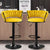 PrimeNest - Matte Velvet Bar Stool - Mega Cart