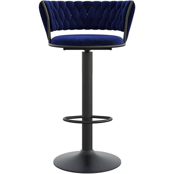 PrimeNest - Matte Velvet Bar Stool - Mega Cart