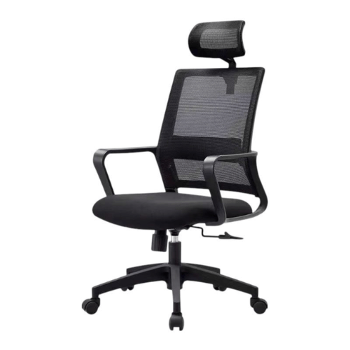 PrimeNest - Mesh Adjustable Height Office Chair With Headrest - Mega Cart