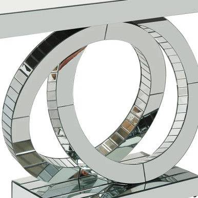 PrimeNest Modern Silver Console Table - Sleek & Elegant Design - Mega Cart