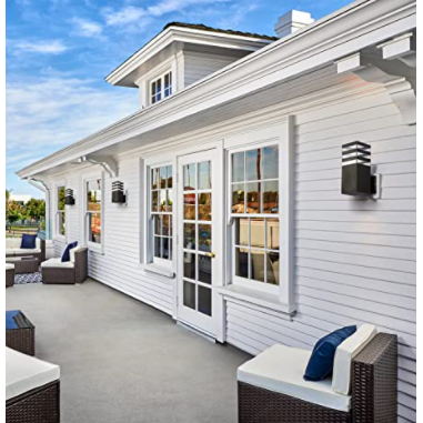 Primenest - Modern Square Outdoor Wall Lamp E27 IP54 Waterproof - Mega Cart