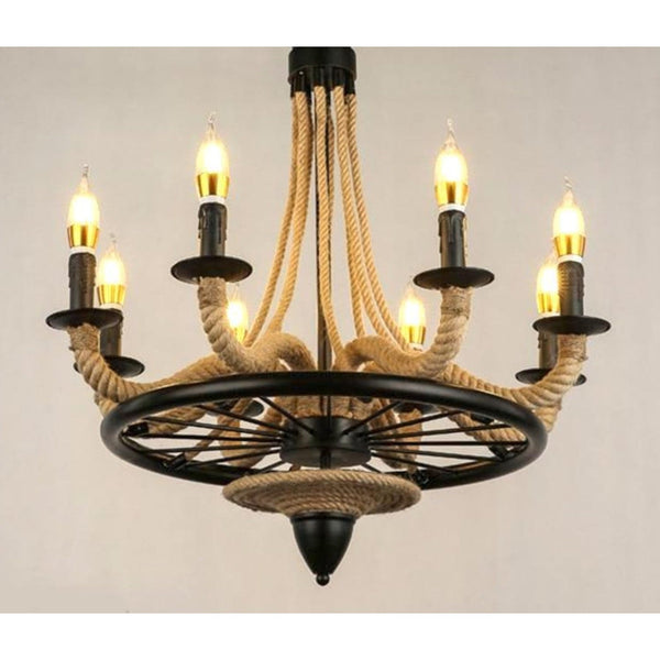 Primenest Nordic Chandelier with Hemp Rope - Mega Cart