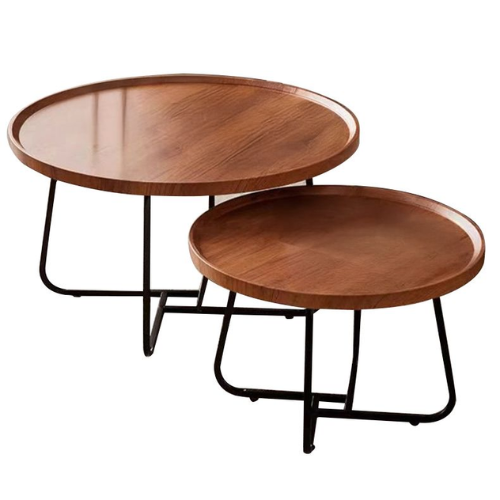 PrimeNest - Round Modern Nesting Coffee Table Set - Mega Cart