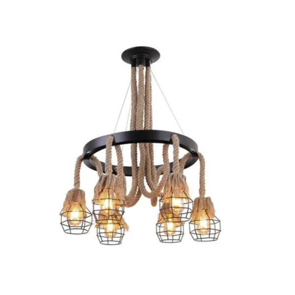 Primenest Rustic Rope Ceiling Light - Mega Cart