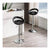 PrimeNest- Set of 5 Round Acrylic Bar Chairs with Chrome Base - Mega Cart