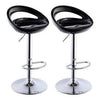 PrimeNest- Set of 5 Round Acrylic Bar Chairs with Chrome Base - Mega Cart