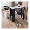 PrimeNest- Set of 5 Round Acrylic Bar Chairs with Chrome Base - Mega Cart