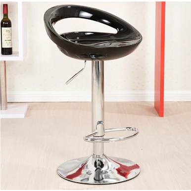 PrimeNest- Set of 5 Round Acrylic Bar Chairs with Chrome Base - Mega Cart