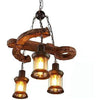 PrimeNest Steampunk Lantern Chandelier - Vintage Hanging Light Fixture - Mega Cart