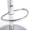 PrimeNest- Stylish Faux Leather Swivel Stool with Chrome Footrest - Mega Cart