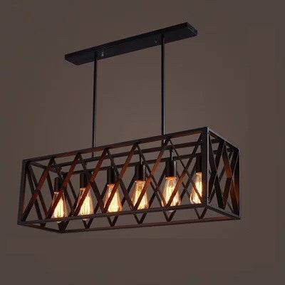 PrimeNest TimberGlow Cage Lamp - Vintage Wooden Cage Pendant - Mega Cart