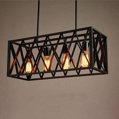 PrimeNest TimberGlow Cage Lamp - Vintage Wooden Cage Pendant - Mega Cart