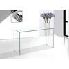 PrimeNest - Transparent Glass Console Accent Table - Mega Cart