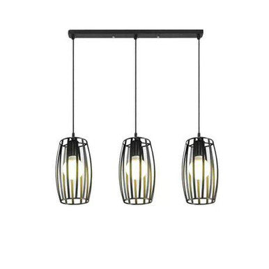 PrimeNest Vintage Black Metal Pendant Light with Cylindrical Design - Mega Cart