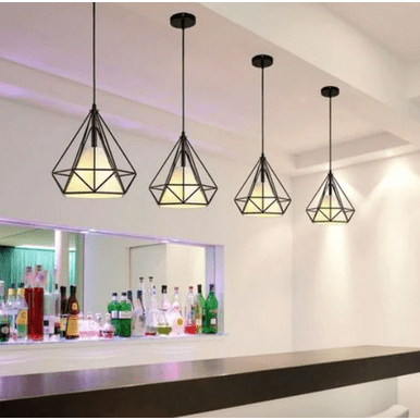 PrimeNest Vintage Industrial Single Diamond Pendant Light - Mega Cart