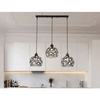 PrimeNest Vintage Metal Pendant Light with Crystal Pattern - Mega Cart