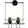 PrimeNest Whimsical Iron Companions Swing Light - Cozy Home Decor - Mega Cart