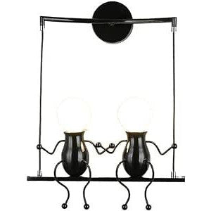PrimeNest Whimsical Iron Companions Swing Light - Cozy Home Decor - Mega Cart