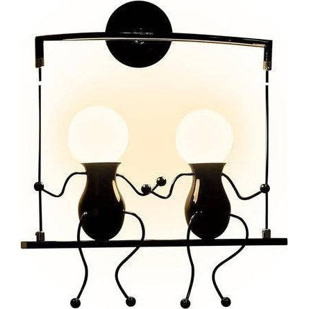 PrimeNest Whimsical Iron Companions Swing Light - Cozy Home Decor - Mega Cart