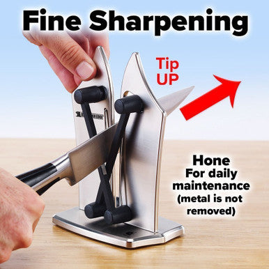 Professional Knife Sharpener for All Blade Types - Compact Design - Mega Cart