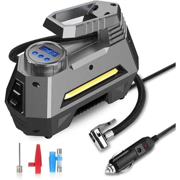 Digital 12V Car Air Pump with LED Light