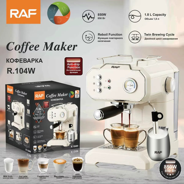 RAF Espresso & Cappuccino Coffee Maker - Mega Cart