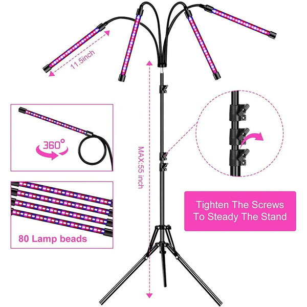 Remote Control LED Grow Light for Indoor Plants - Mega Cart