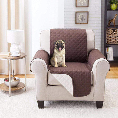 Reversible Quilted Couch Cover - Protects from Spills & Pets - Mega Cart