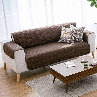 Reversible Quilted Couch Cover - Protects from Spills & Pets - Mega Cart