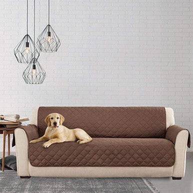 Reversible Quilted Couch Cover - Protects from Spills & Pets - Mega Cart