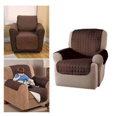 Reversible Quilted Couch Cover - Protects from Spills & Pets - Mega Cart